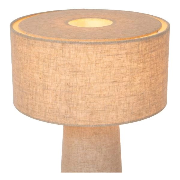 Lucide LEEROY - Table lamp - Ø 30 cm - 1xE27 - Taupe - detail 1